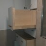 Badschrank für Nische, 4 Drehtüren, 4 x 70cm-Auszüge, davon 2 als Schrankauszüge 3-Badschrank