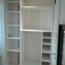 Einbau-Garderobe mit 3-türiger Front in Weiß-Lack mit Haustechnik-Zugang Einbau-Garderobe-1