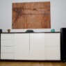 Highboard in Weißlack und Amerikanisch Kirschbaum NEW_01