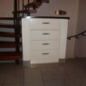 SK-Schrank Weißlack und Birke / Deckel in Granit poliert SKSchrank1