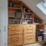 Einbauschrank in Kiefer, zehn tiefe Schubkästen, ein Clou Einbauschrank-1