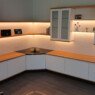 Wohnzimmerschränke / Hängeschränke in Weißlack/Eiche/Glas Wohnzimmer-1