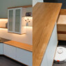 Wohnzimmerschränke / Hängeschränke in Weißlack/Eiche/Glas Wohnzimmer-3